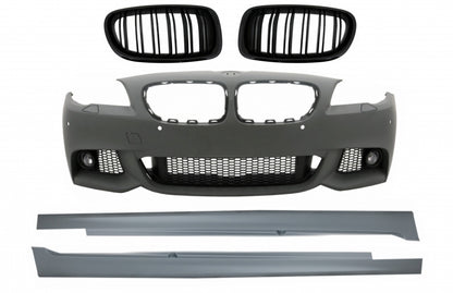 Paraurti anteriore con minigonne, griglie adatto per BMW Serie 5 F10 F11 Non LCI