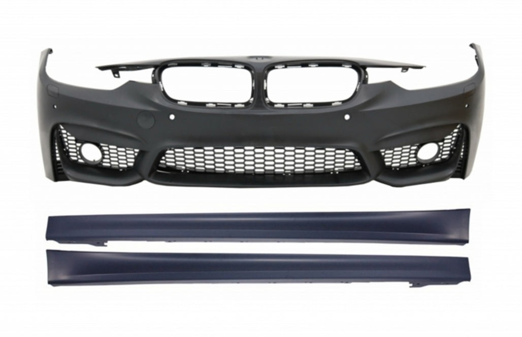 Front Bumper with Side Skirts Fit for BMW 3 Series F30 F31 2011-2018 