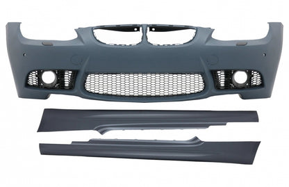 Paraurti anteriore con minigonne laterali adatto per BMW Serie 3 E92 Coupé E93