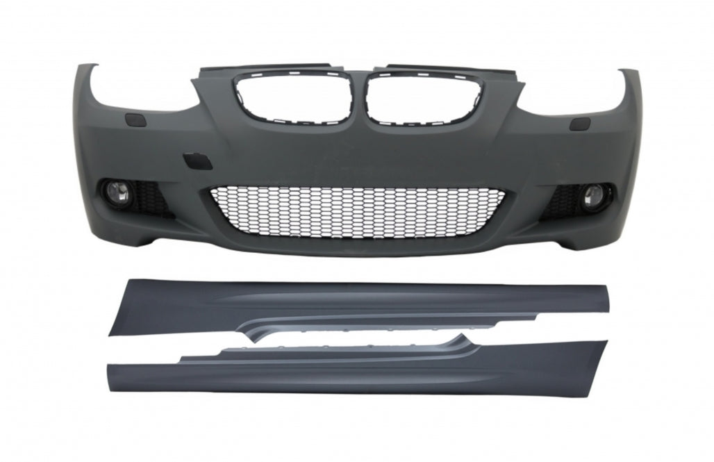 Paraurti anteriore con minigonne adatto per BMW Serie 3 E92 Coupé E93 2006-2009