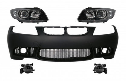 Paraurti anteriore senza PDC con fari adatto per BMW serie 3 E90 E91 2005-2008