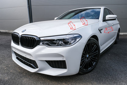 💥Parafanghi anteriori adatti per BMW Serie 5 G30 G31 G38 17 Limousine Touring💥