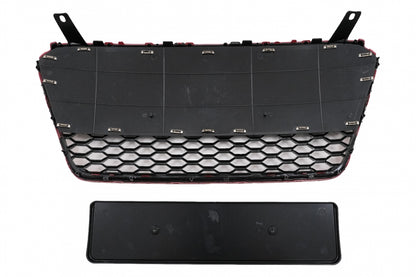 Griglia anteriore adatta per Audi R8 42 1st Generation Facelift (2013-2015) RS Design Nero Lucido Rosso