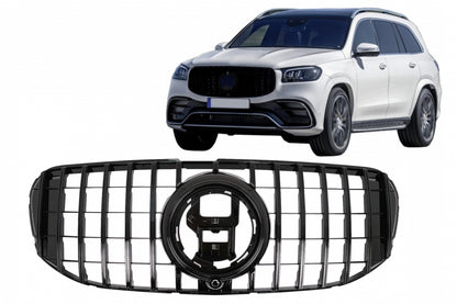 ✨Grill suitable for Mercedes GLS X167 2019-2023 GT-R Panamericana Design Black✨ 