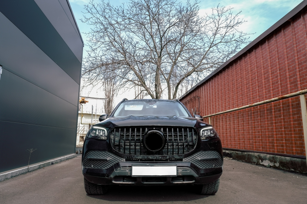 ✨Grill suitable for Mercedes GLS X167 2019-2023 GT-R Panamericana Design Black✨ 