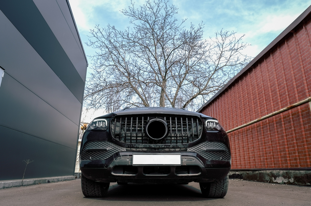✨Grill suitable for Mercedes GLS X167 2019-2023 GT-R Panamericana Design Black✨ 