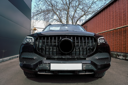 ✨Grill suitable for Mercedes GLS X167 2019-2023 GT-R Panamericana Design Black✨ 