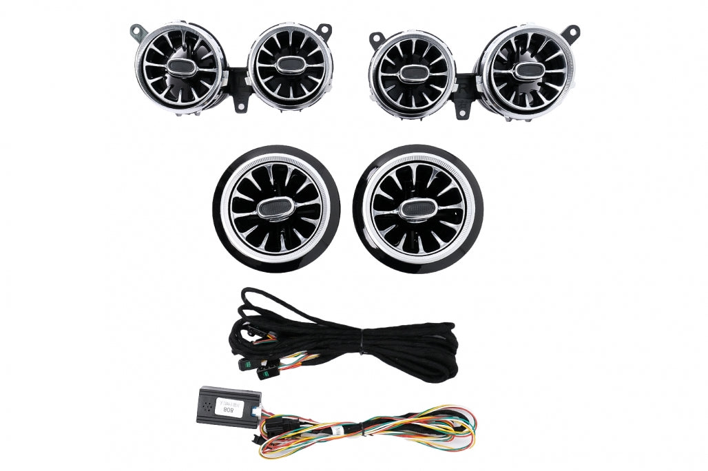 ⭐Griglie di ventilazione anteriori AC 64 colori adatte per Mercedes Classe E ⭐