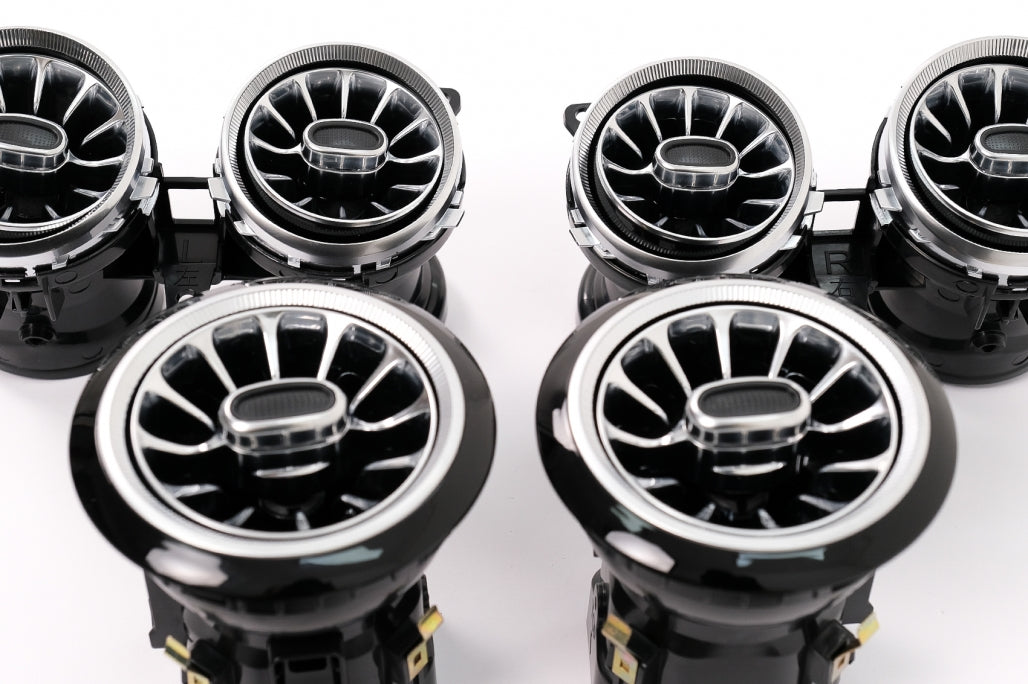 ⭐Griglie di ventilazione anteriori AC 64 colori adatte per Mercedes Classe E ⭐
