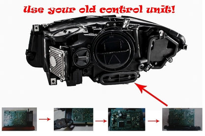 Full LED Angel Eyes Headlights suitable for BMW 5 Series F10 F11 LCI (2014-2017)