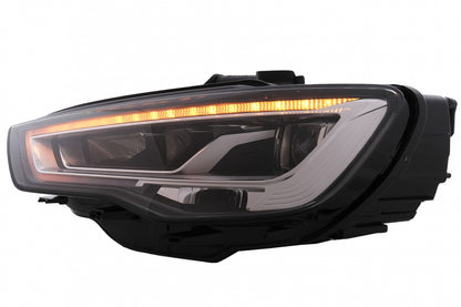 Full LED headlights suitable for Audi A3 8V Pre-Facelift (2013-2016) Halogen upgrade with dynamic sequential cornering lights LHD