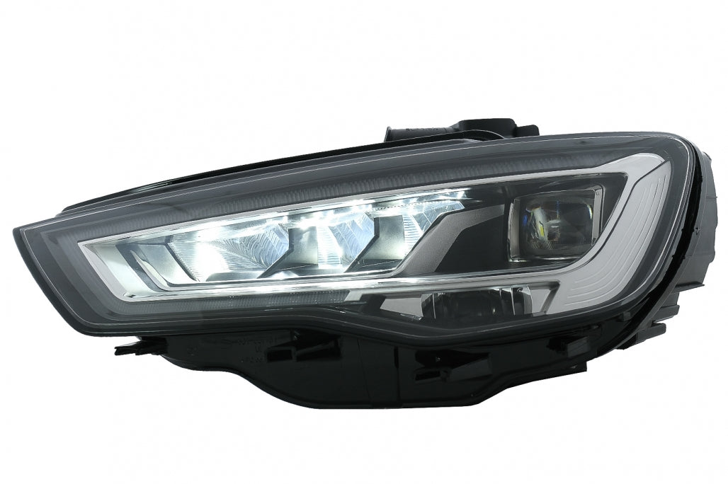 Full LED headlights suitable for Audi A3 8V Pre-Facelift (2013-2016) Halogen upgrade with dynamic sequential cornering lights LHD