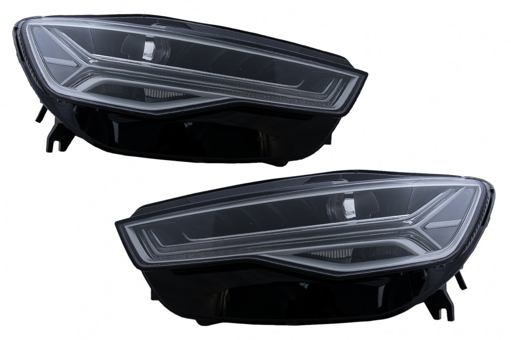 Fari full LED adatti per Audi A6 4G C7 (2011-2018) Facelift Matrix Design Luci d