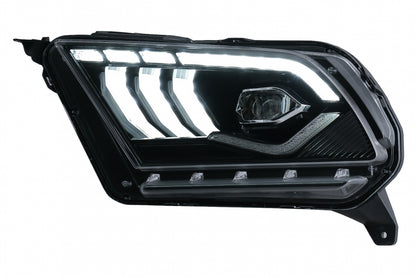 Fari Full LED adatti per Ford Mustang V (2010-2014) con luce di svolta