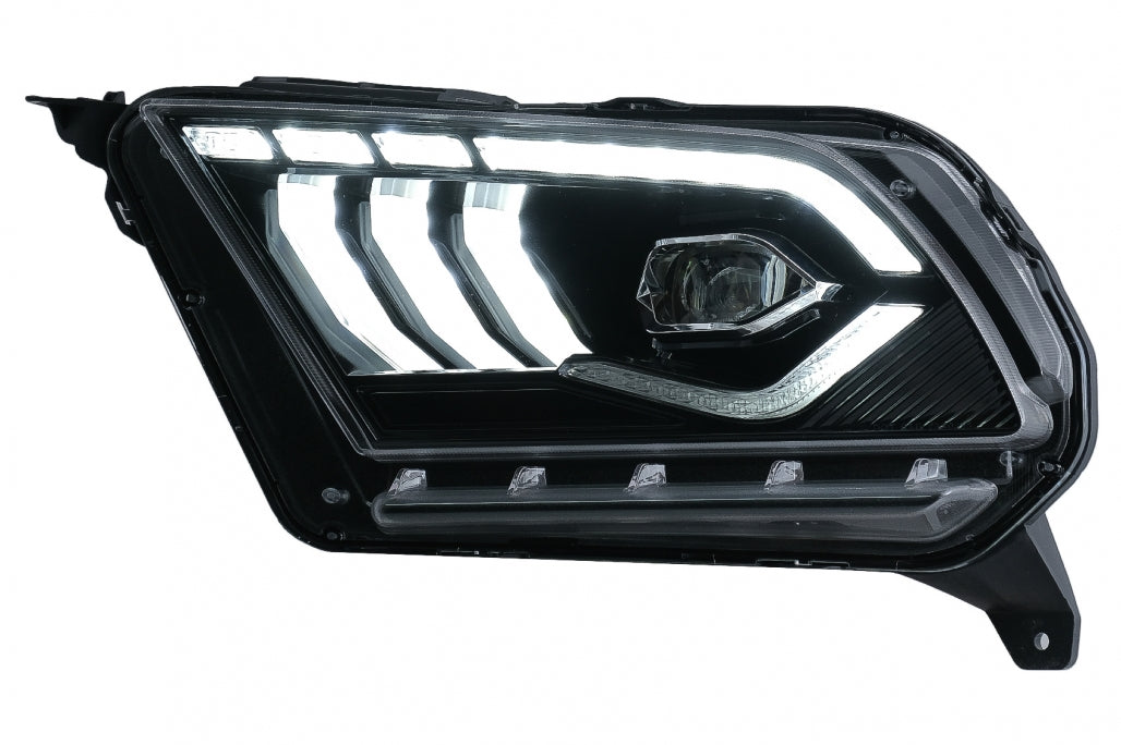 Fari Full LED adatti per Ford Mustang V (2010-2014) con luce di svolta