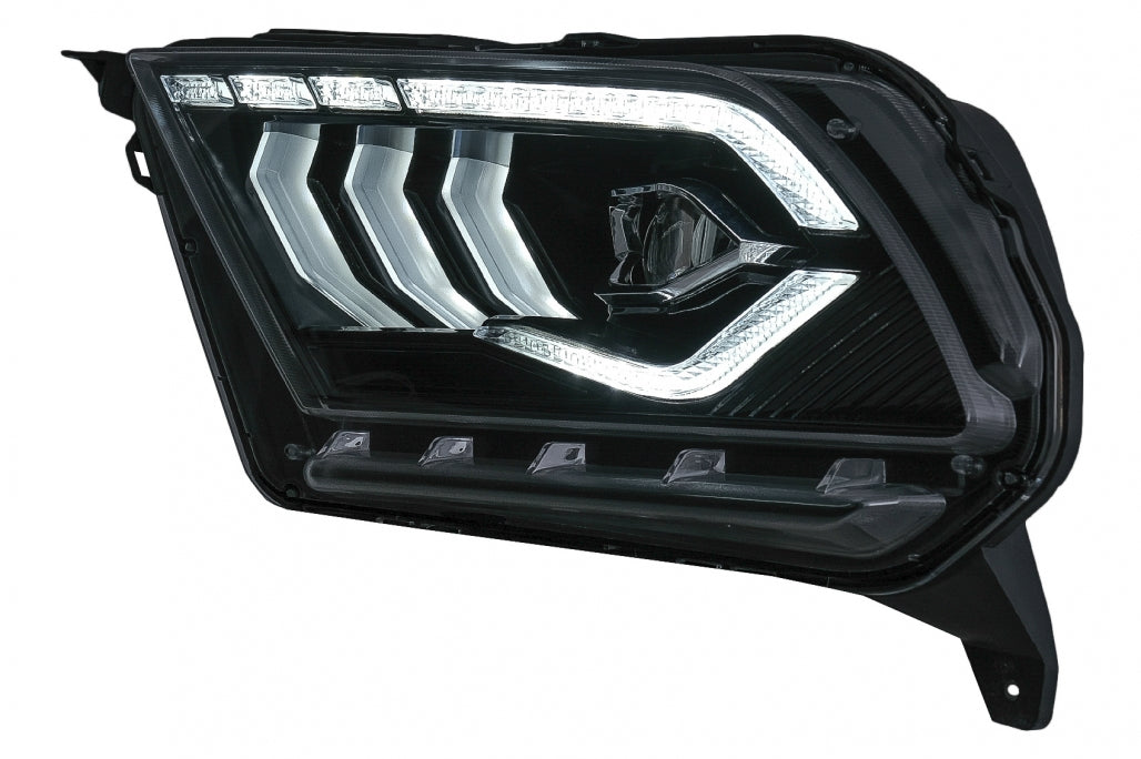 Fari Full LED adatti per Ford Mustang V (2010-2014) con luce di svolta