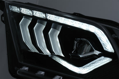 Fari Full LED adatti per Ford Mustang V (2010-2014) con luce di svolta