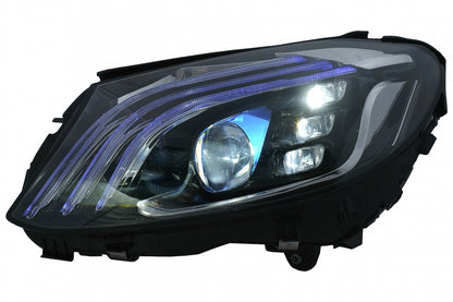 Full LED Headlights suitable for Mercedes C-Class W205 S205 (2014-2020) LHD W222