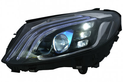 Full LED Headlights suitable for Mercedes C-Class W205 S205 (2014-2020) LHD W222