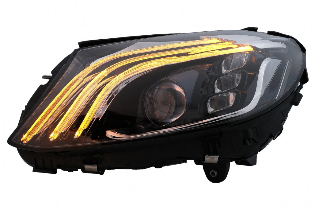 Full LED Headlights suitable for Mercedes C-Class W205 S205 (2014-2020) LHD W222