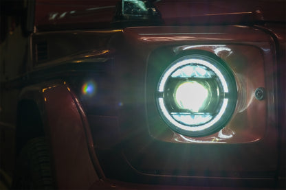 Full LED Headlights Suitable for Mercedes G-Class W463 (2007-2017) Black 