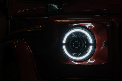 Full LED Headlights Suitable for Mercedes G-Class W463 (2007-2017) Black 