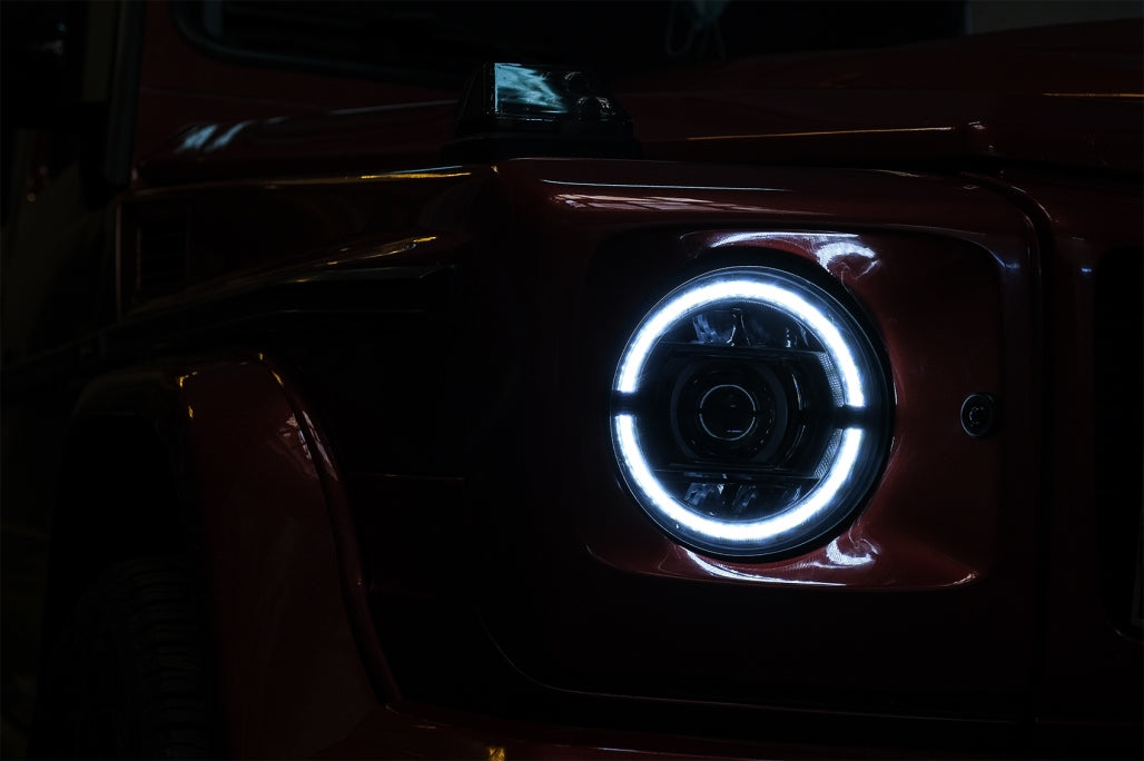 Full LED Headlights Suitable for Mercedes G-Class W463 (2007-2017) Black 