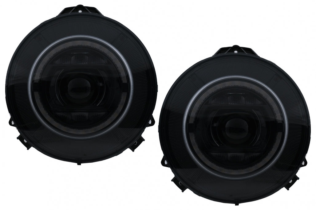 Full LED Headlights Suitable for Mercedes G-Class W463 (2007-2017) Black 