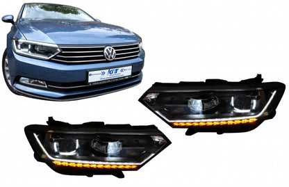 Fari anteriori Full LED adatti per VW Passat B8 3G (2014-2019) LED Matrix Look