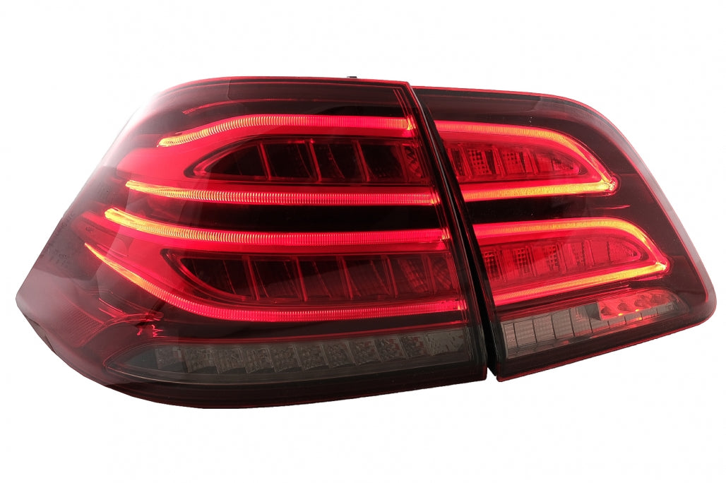 Fanali posteriori full LED LightBar adatti per Mercedes Classe M W166 (2012-2015) Rosso Bianco LHD