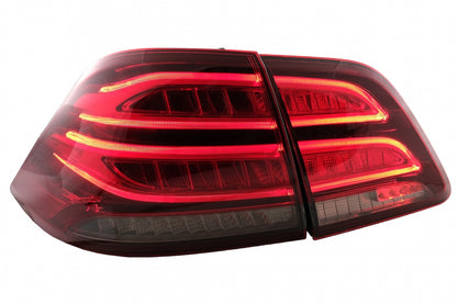 Fanali posteriori full LED LightBar adatti per Mercedes Classe M W166 (2012-2015) Rosso Bianco LHD
