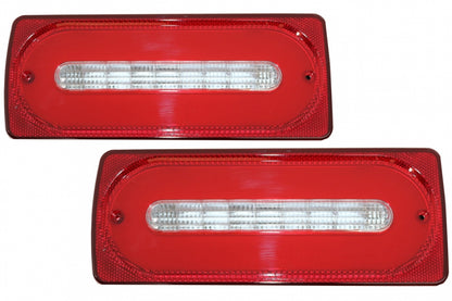 Luci posteriori full LED Barra luminosa adatta per Mercedes classe G W463 (1989-2015) RED Luci di svolta sequenziali dinamiche