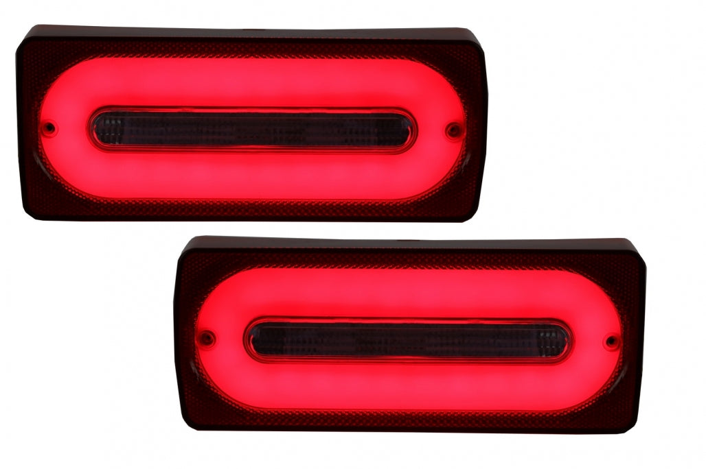 Luci posteriori full LED Barra luminosa adatta per Mercedes classe G W463 (1989-2015) RED Luci di svolta sequenziali dinamiche