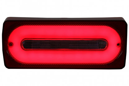 Luci posteriori full LED Barra luminosa adatta per Mercedes classe G W463 (1989-2015) RED Luci di svolta sequenziali dinamiche