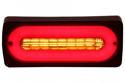 Luci posteriori full LED Barra luminosa adatta per Mercedes classe G W463 (1989-2015) RED Luci di svolta sequenziali dinamiche