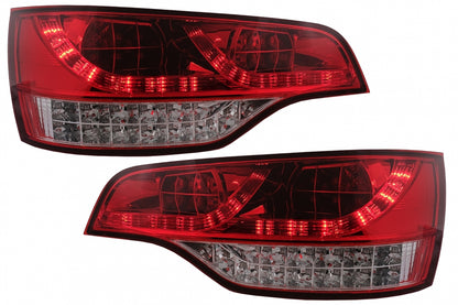 Fanali posteriori full LED adatti per Audi Q7 4L (2006-2009) Red Clear