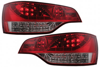 Fanali posteriori full LED adatti per Audi Q7 4L (2006-2009) Red Clear