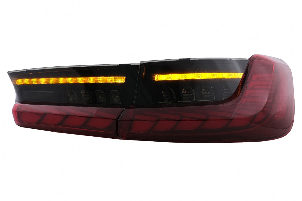 Fanali posteriori Full LED adatti per BMW Serie 3 G20 G28 M3 G80 Berlina (2018-2022) Fumo rosso con luce di svolta sequenziale dinamica