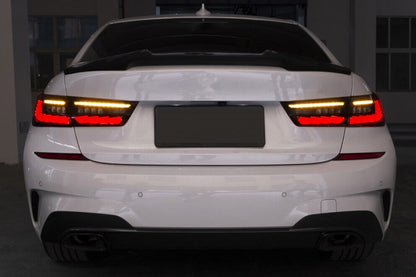 ⭐Fari Posteriore full LED adatto per BMW Serie 3 G20 Berlina 18-22 Nero Laser ⭐