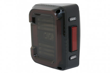 Fanali posteriori Full LED adatti per Jeep Wrangler JK (2007-2017) Fumè