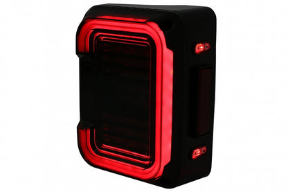 Fanali posteriori Full LED adatti per Jeep Wrangler JK (2007-2017) Fumè