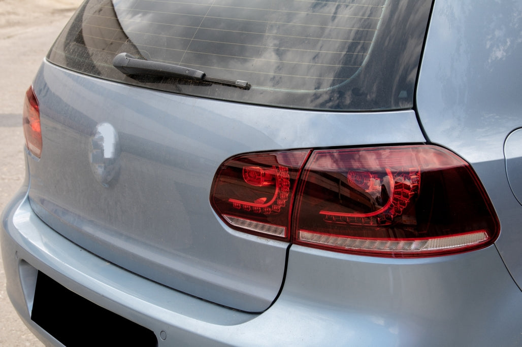 Fanali posteriori FULL LED adatti per VW Golf 6 VI (2008-2013) R20 Design Indicatore di direzione sequenziale dinamico rosso ciliegia (LHD e RHD)