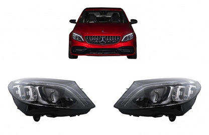 Multi-beam LED Headlights Suitable for Mercedes C-Class W205 S205 (2014-2018) LHD 