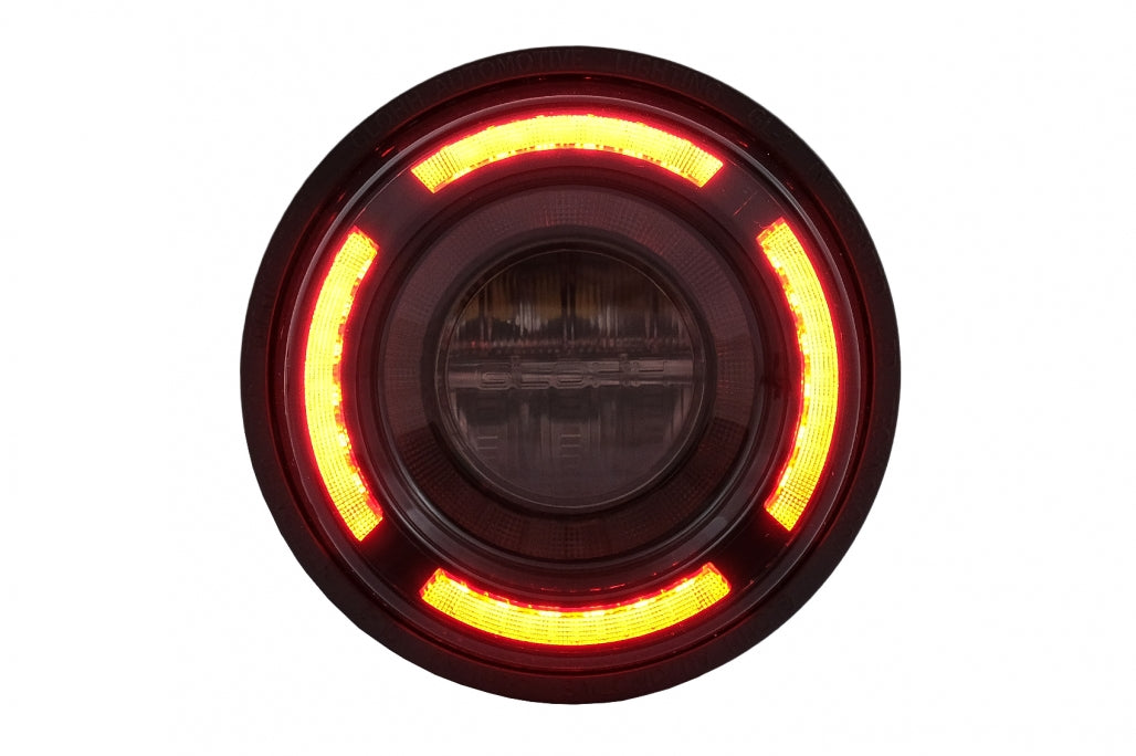 Glohh GL-2X LED Rear Lights Fit For Land Rover Defender L316 (1990-2016) Smoke Dynamic Sequential Cornering Lights