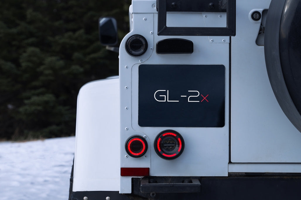 Glohh GL-2X LED Rear Lights Fit For Land Rover Defender L316 (1990-2016) Smoke Dynamic Sequential Cornering Lights