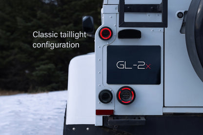 Glohh GL-2X LED Rear Lights Fit For Land Rover Defender L316 (1990-2016) Smoke Dynamic Sequential Cornering Lights