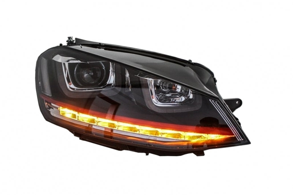 3D LED DRL Headlights fit for VW Golf 7 VII (2012-2017) RED R20 GTI Look LED Lights