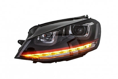 3D LED DRL Headlights fit for VW Golf 7 VII (2012-2017) RED R20 GTI Look LED Lights
