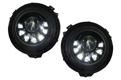 Fari  anteriori Bi-Xenon LED adatti per Mercedes Classe G W463 (05-17)M Square Look