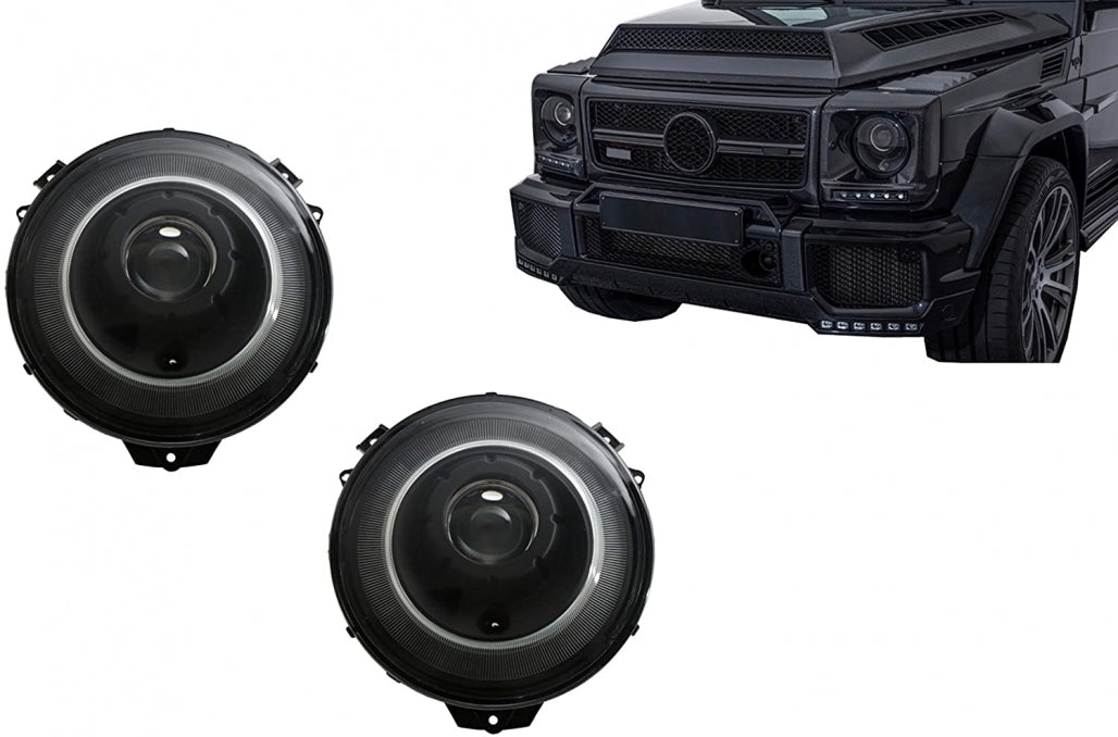 Fari Bi-Xenon OEM Look adatto per Mercedes Classe G W463 (2005-2017) Nero